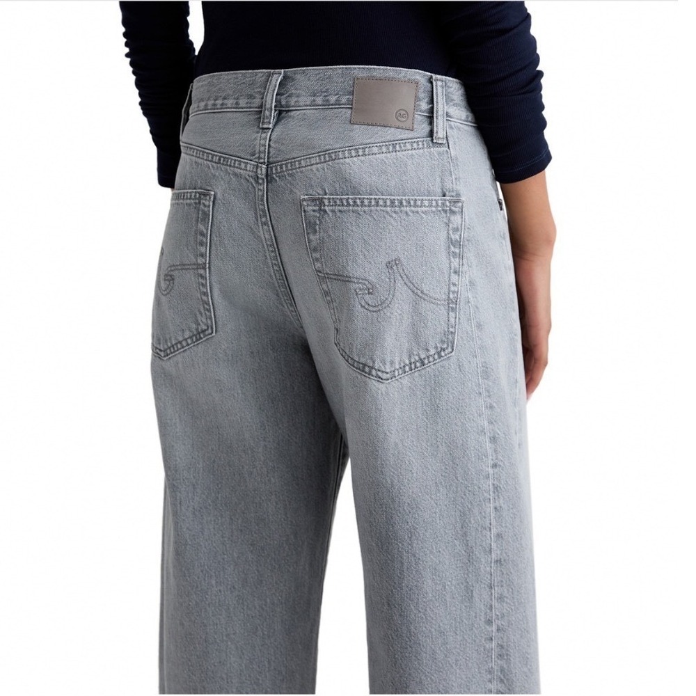 AG Hattie High Rise Barrel Jeans Al Fresco Light Wash Rigid Denim Size 29 NEW - Picture 2 of 5